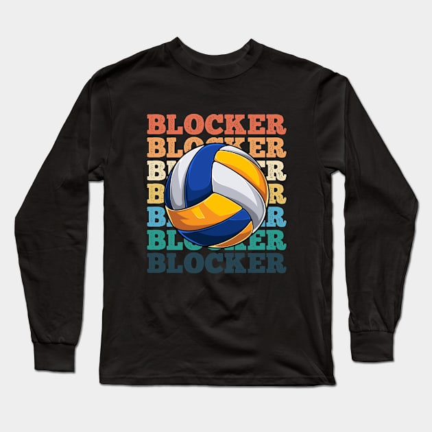 Volleyball - Volleyball Blocker Long Sleeve T-Shirt by Kudostees